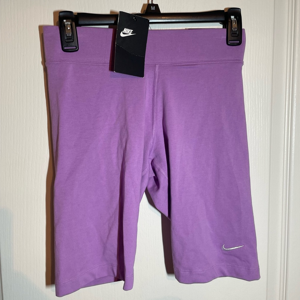 Nike purple biker shorts